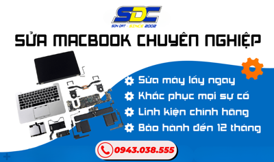 Sơn Đạt.,JSC nhận sửa chữa, thay linh kiện Macbook uy tín Hải Phòng