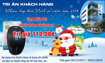 Chương trình tri ân khách hàng nhân dịp đón Noel và năm mới 2018