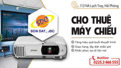 Cho thuê máy chiếu văn phòng, dạy học, hội thảo giá rẻ, uy tín tại Hải Phòng