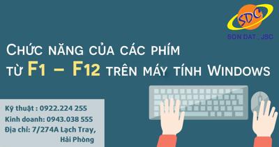 Khám phá chức năng của các phim từ F1- F12 trên máy tính Windows