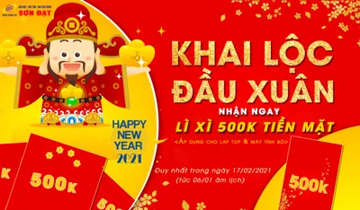 KHAI LỘC ĐẦU XUÂN, NHẬN NGAY ” LÌ XÌ ” MAY MẮN TỪ SƠN ĐẠT., JSC