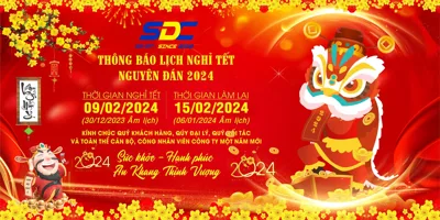 Sơn Đạt.,JSC thông báo lịch nghỉ tết Giáp Thìn 2024