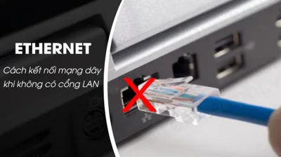 Laptop không có cổng LAN, làm sao để kết nối mạng dây