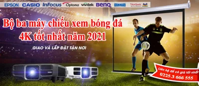 Bộ Tam máy chiếu xem bóng đá 4K tốt nhất năm 2021