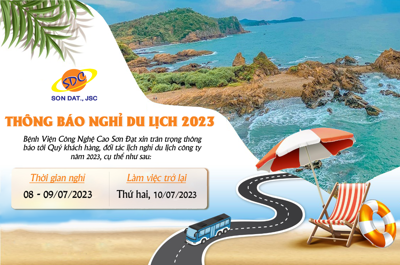 SƠN ĐẠT.,JSC thông báo lịch nghỉ du lịch công ty 2023