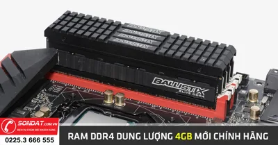 Ram DDR4 dung lượng 4GB mới chính hãng tại Hải Phòng