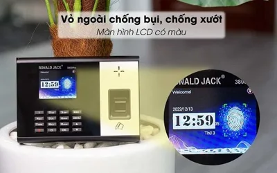 Máy chấm công Ronald Jack RJ3800 – Giải pháp quản lý nhân sự hiệu quả cho doanh nghiệp nhỏ
