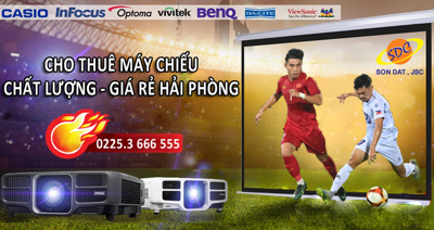 Ở đâu cho thuê máy chiếu xem bóng đá chất lượng, giá rẻ Hải Phòng?