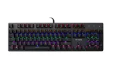 Keyboard PC Rapoo V500SE  Rainbow Gaming blue Switch (Phím cơ, có dây Đen)