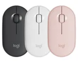 Mouse  Logitech PEBBLE M350 - Bluetooth & Wireless 2.4GHz,