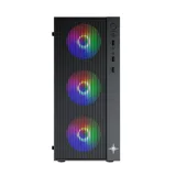 Case  Kenoo ESPORT AF13-3F, 3 Fan LED, 1 Mặt kính cường lực, Form ATX, L320xW192xH415mm