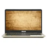 Laptop Asus A411UA-BV611T- Màu GOLD Core i3 8130U, 2.2Ghz  Upto 3.4Ghz, 4GB DDR4  + 1slot, 1TG5+ 1slot M2 SSD, Intel HD620, 14"HD, WIN10SL