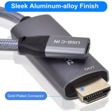 Cable chuyển đổi USB Type C to HDMI+USB+USB-C