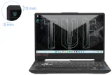 Laptop ASUS FX506H FX506HF-HN078W Đen i5-11260H/16GD4/512GB/15.6FHD-144Hz/WIFI6/W11SL/3C48/4G_RTX2050/RGB-KB/ĐEN
