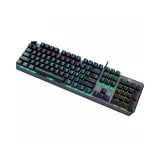 Bàn phím cơ Lecoo Blue Switch GK301 - RGB, USB, màu đen, mặt kim loại
