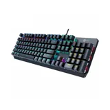 Bàn phím cơ Lecoo Blue Switch GK301 - RGB, USB, màu đen, mặt kim loại