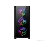 Case  Xigmatek NYX II 3F (EN42188), Gaming M-ATX, 3 Fan, Mặt hông kính cường lực, 386x200x411mm