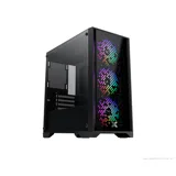 Case  Xigmatek NYX II 3F (EN42188), Gaming M-ATX, 3 Fan, Mặt hông kính cường lực, 386x200x411mm