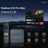 Tivi Box KiwiBox S10 Pro Max (2023) –RAM 4Gb , ROM 16Gb Android TV 12, hỗ trợ điều khiển giọng nói