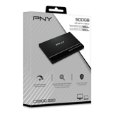 SSD 500Gb PNY  - 2.5” SATA 3 6GB/s,TLC, R/W 550/500MBps - SSD7CS900-500-RB