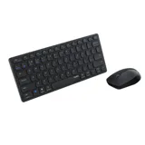 Bộ bàn phím chuột không dây Rapoo 9050M - 2.4GHz + Bluetooth 5.0, Màu xám đen, Full size 75% 78 phím, Scissor Switch, 1600DPI, Pin sạc Lithium