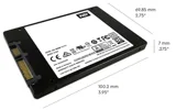SSD 250GB Western Blue 2,5" R/W 550/525 sata3 6Gbps