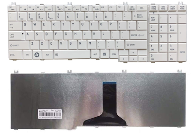Keyboard Toshiba Satellite C650 C650D C650D C655 C655D C665 C660 C660D C670 L650 L655 L670 L670D L755 màu trắng