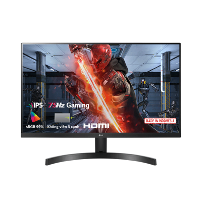 Monitor IPS LG 75Hz 23.8" 24MP60G-B –1920x1080/250nit/5ms/D-sub+HDMI+DP