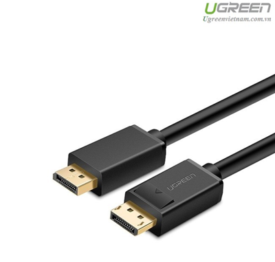 Cáp Displayport to Displayport chuẩn 1.2 dài 1m hỗ trợ 2K*4K chính hãng Ugreen UG-10244 cao cấp