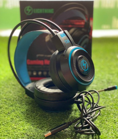 headphone Lightning T36 ( Màu đen , jack USB , có đèn LED , có Mic )