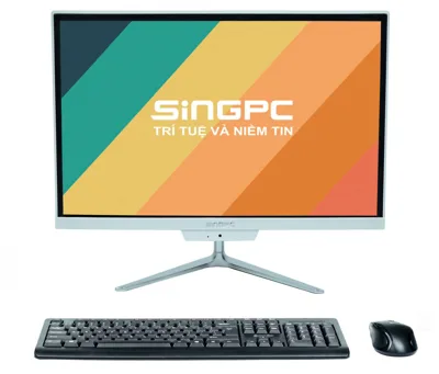 Bộ máy tính AIO SingPC M19K380-W  Intel Core i3-380M/8GB+1Slot/128GB SSD/19