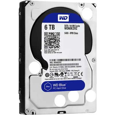 Ổ cứng Western Digital Caviar Blue 6 TB - 5400rpm - 64MB cache - SATA 6.0Gb/s