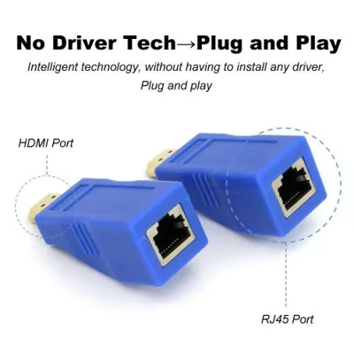 Thiết bị kéo dài tín hiệu HDMI khoảng cách 30m bằng cáp mạng