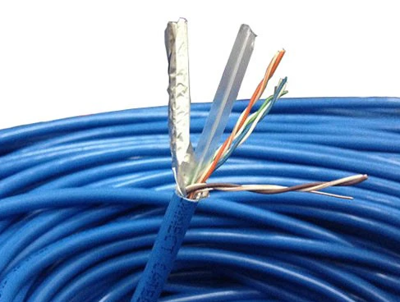 Dây mạng Wincap Cat 6E UTP VN23-23A WG  lõi chữ thập màu trắng vỏ PVC Xanh ( thùng đỏ đen)
