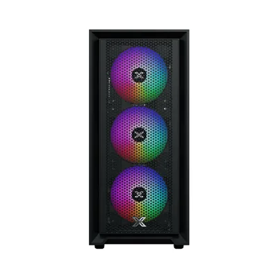 Case Xigmatek Sky II 3F (EN44182), Đen, Gaming ATX, 03 Fan LED, 360x200x450 mm