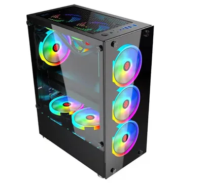 Case Xtech Gaming F8 - 4 fan RGB | ATX- 2 mặt kính