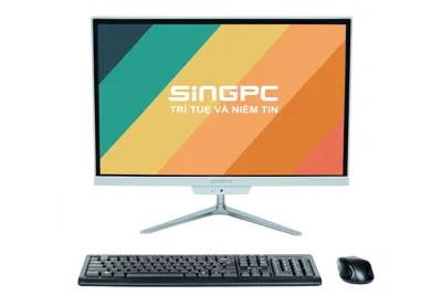 Bộ máy tính AIO SingPC M19K380-W  Intel Core i3-380M/8GB+1Slot/128GB SSD/19/1