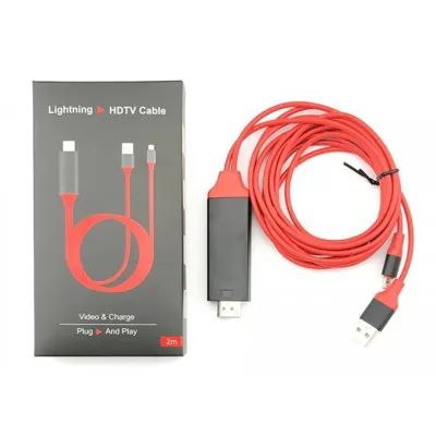 Cáp kết nối HDMI lên Tivi cho iphone 5,6,7,8, ipad 4,5,Mini dài 2m