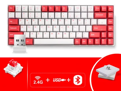 Bàn phím cơ  Newmen GM680(Bluetooth 5.0, Cáp Type-C )  có dây+ không dây