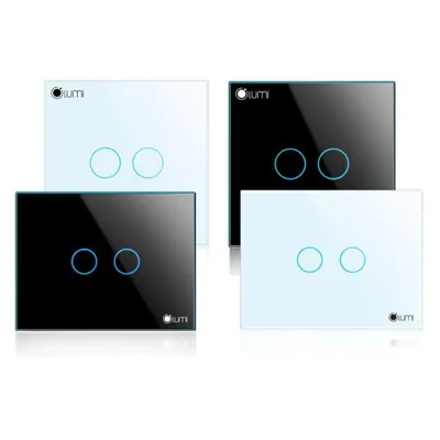 Công tắc cảm ứng 2 nút Lumi LM-S4G-V (mạ vàng)