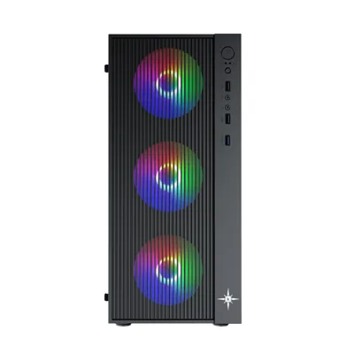 Case Kenoo ESPORT AF13-3F, 3 Fan LED, 1 Mặt kính cường lực, Form ATX, L320xW192xH415mm