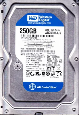 HDD PC 250GB Western Sata