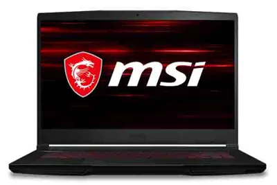 Notebook MSI GF63 10SC 468VN BLACKCore I5-10500H/DDR IV 8GB (3200MHz)/ 512GB NVMe PCIe SSD/GTX1650 Max Q, GDDR6 4GB/ 15.6"