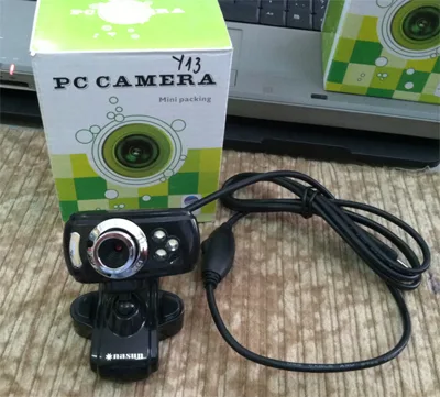 Webcam Nasun U19/sắt kẹp/3 đèn