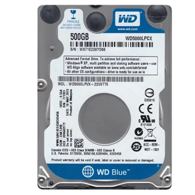 HDD Notebook 500GB Western hãng
