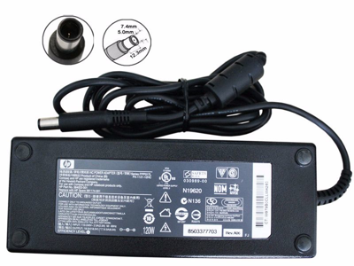 Adapter (Sạc) Laptop HP 18.5V-6.5A Chân kim (Zin)