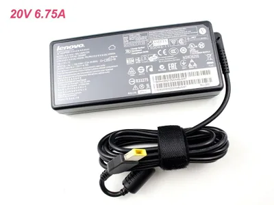Adapter Laptop Lenovo 20V - 6.75A chân vuông (ZIN)