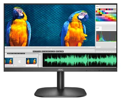 Monitor VA AOC 75Hz 23.8-inch 24B2XHM/74 - 1920x1080; 250cd/m2; 6ms; 20W; D-sub+HDMI