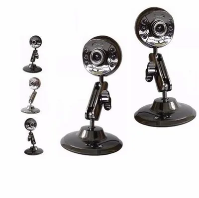 Webcam Robot sắt tự nhận driver 6 đèn hồng ngoại, có mic, cực nét