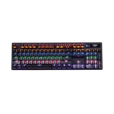 Bàn phím cơ Gaming Newmen Brown Switch GM325 - Led xuyên chữ, USB, màu đen